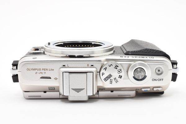 OLYMPUS PEN Lite E-PL7 Camera Body, Silver, “S/C 7045” From Japan, #5074