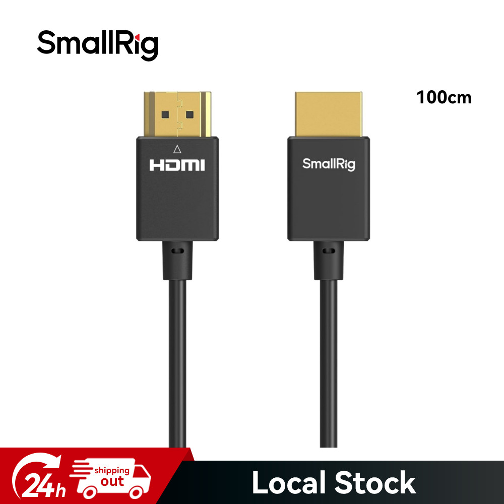 SmallRig Ultra Thin HDMI 2.0 Cable 100cm / 3.28Ft (A to A) 4K Super Cable