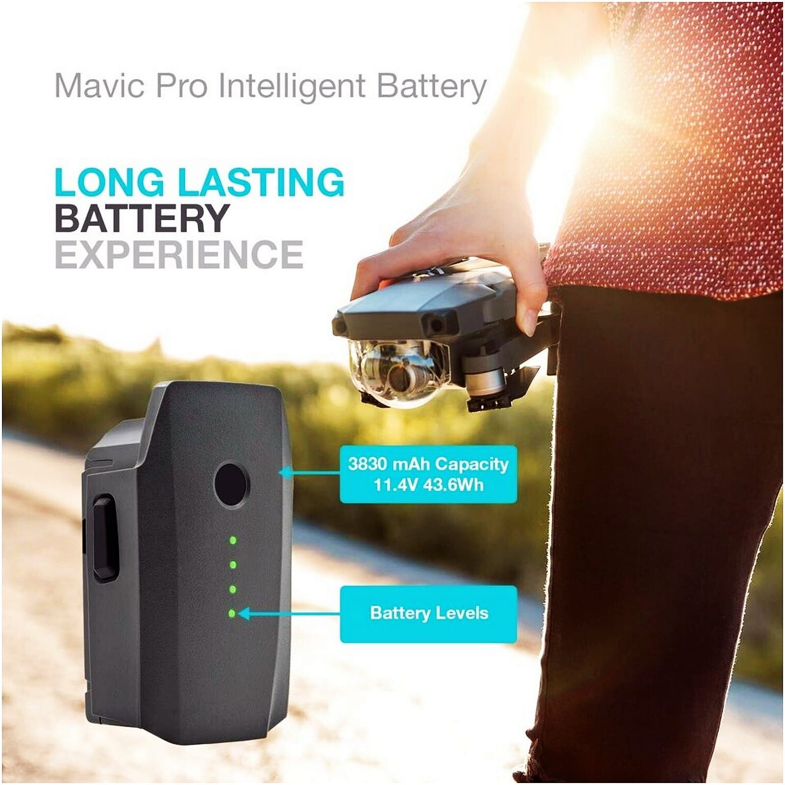 New Mavic Pro Drone 11.4V 3830mAh Intelligent Flight Battery For DJI