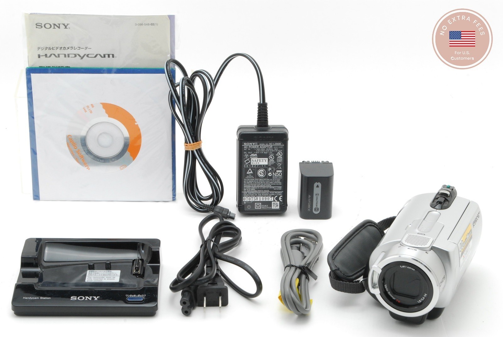 [MINT] SONY DCR-SR300 Handycam Digital Video Camera Camcorder Silver From JAPAN