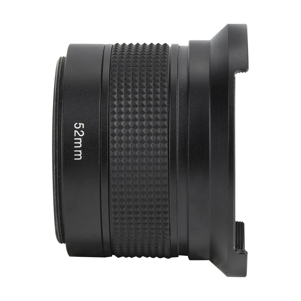 52mm 0.35X Universal Wide Angle Fisheye Lens With Lens Caps Storage Pouch Fo DSO