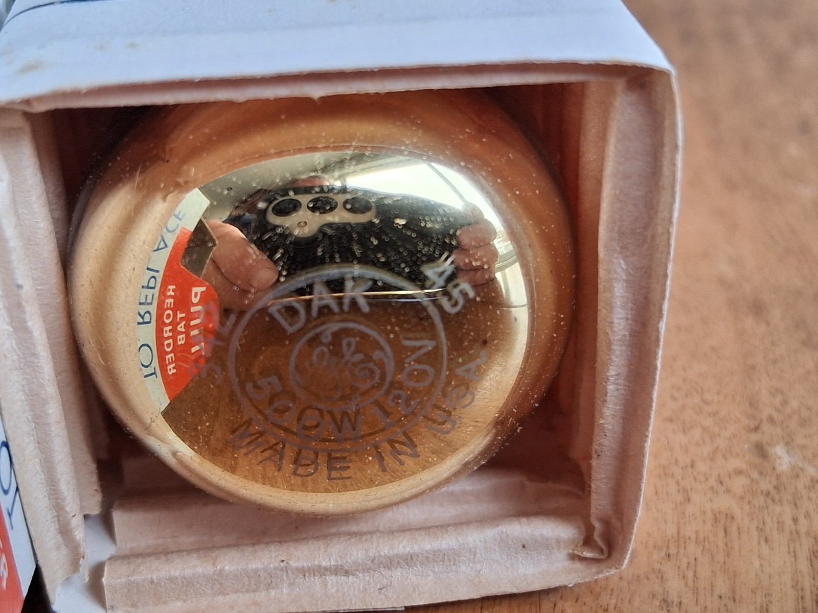 GE DAK 500W 120V Projector Lamp Bulb New in Box Vintage Old Stock NOS