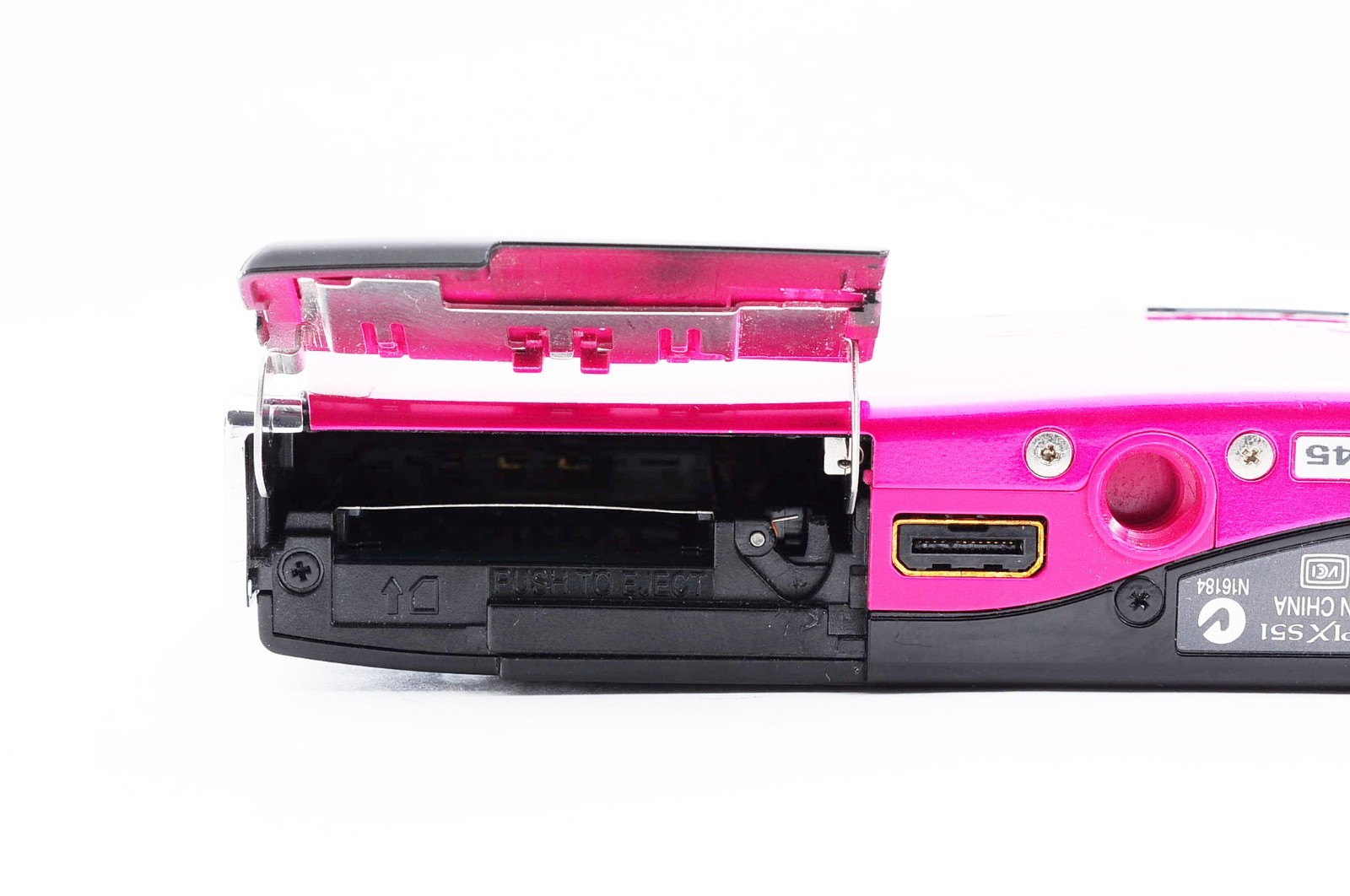 Nikon COOLPIX S51 Pink 8.1MP Digital Camera Tested Battery Charger Japan