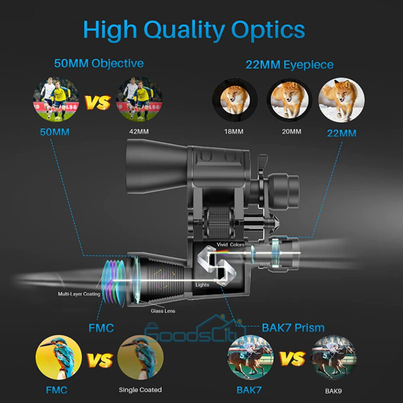 Military Zoom 180×100 High Power Binoculars Long Range Superior Definition +Case
