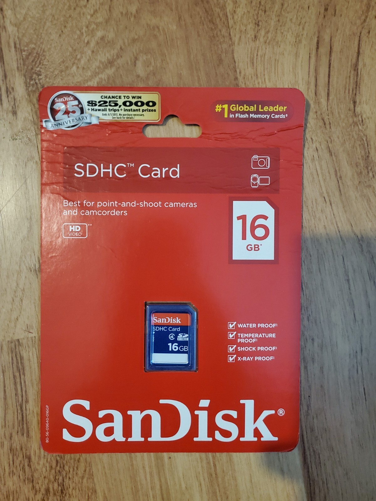 SanDisk 16GB Class 4 SDHC Flash Memory Card- SDSDB-016G