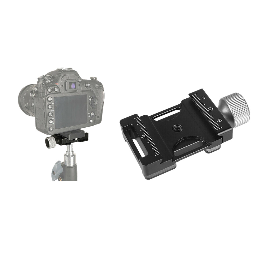 38mm Adjustable QR 1/4″ Screw Clamp Camera Tripod Mount For Arca Swiss Plate