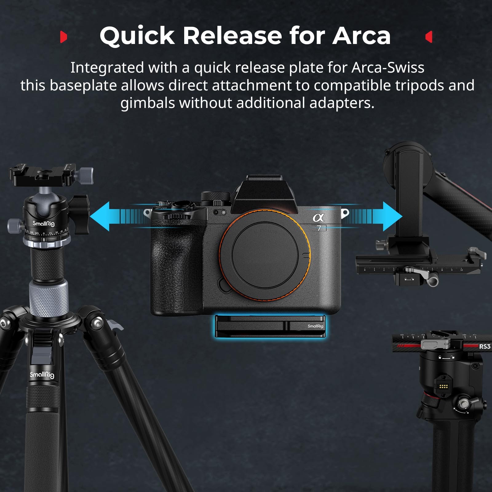 SmallRig Universal Mount Plate for AirTag/SmartTag2 for Sony for Canon for Nikon