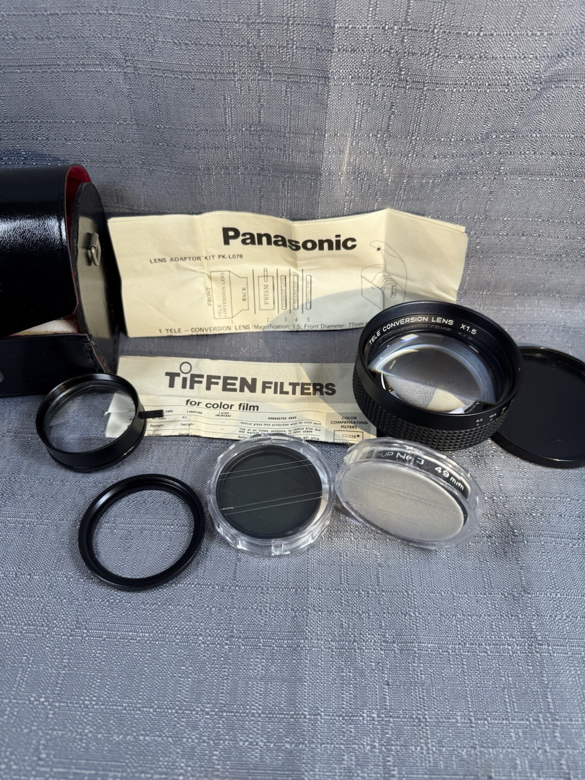 Panasonic PK-L078 Lens Converter Kit Adaptor and caps VTG