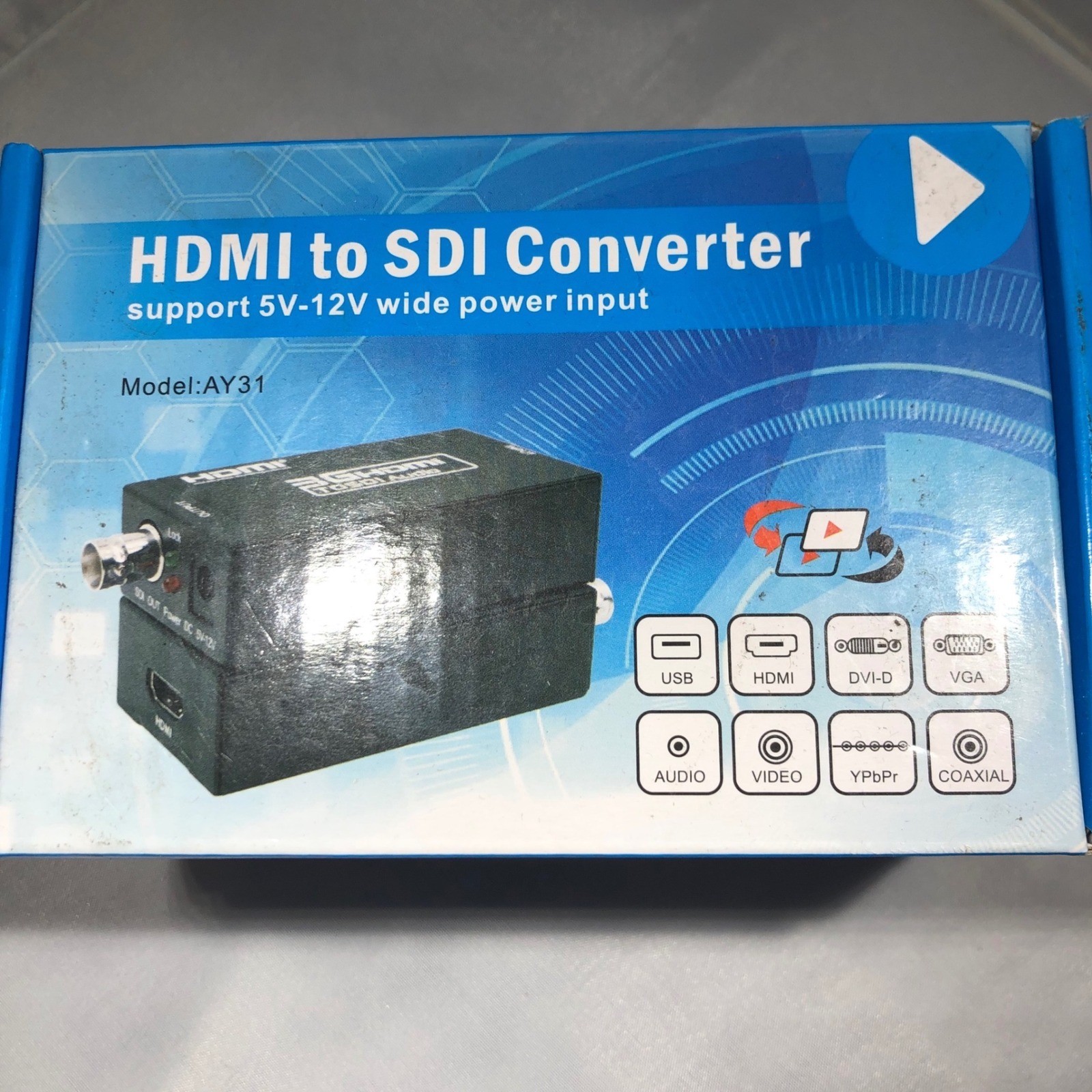 HDMI to SDI Converter AY31 3G-SDI HD-SDI Support 5V-12V Wide Power Input New