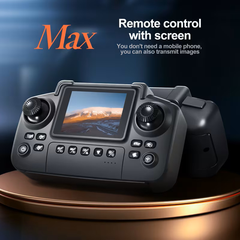Drone 2026 4K HD Dual Camera WiFi FPV RC Foldable Quadcopter Remote With Screen