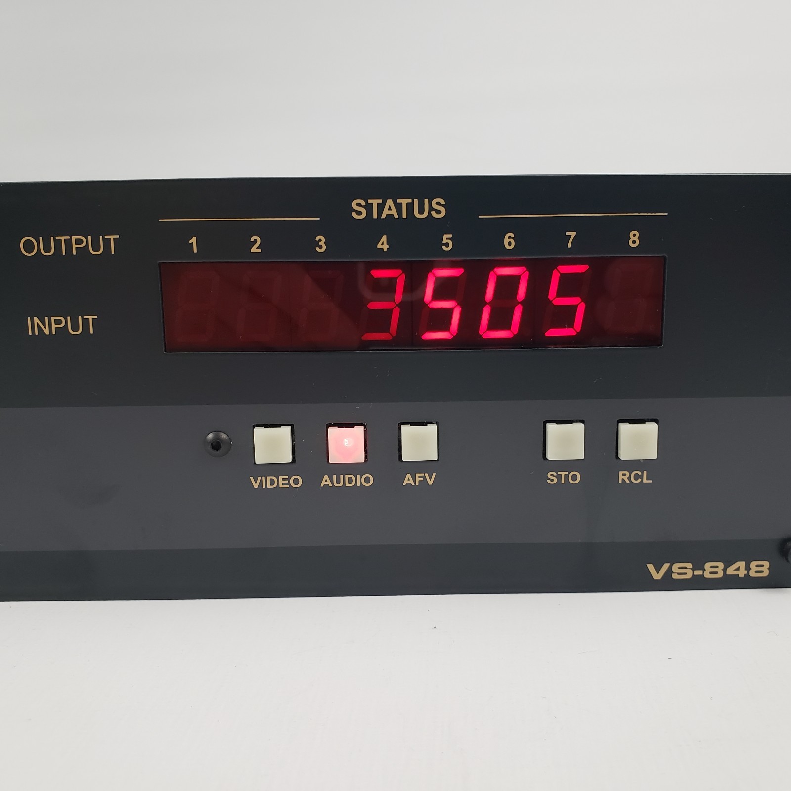 FOR PARTS Kramer VS-848 8×8 Composite Video Stereo Audio Matrix Switcher Router