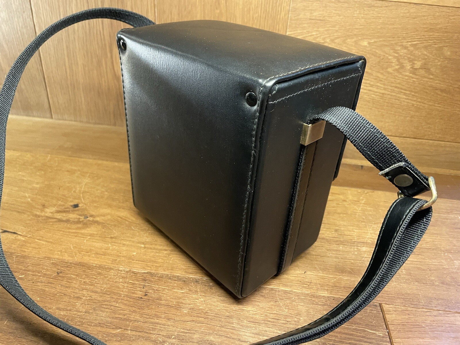 *Near Mint ++* Plaubel Makina 67 Gadget Carry Case Hard Leather From Japan