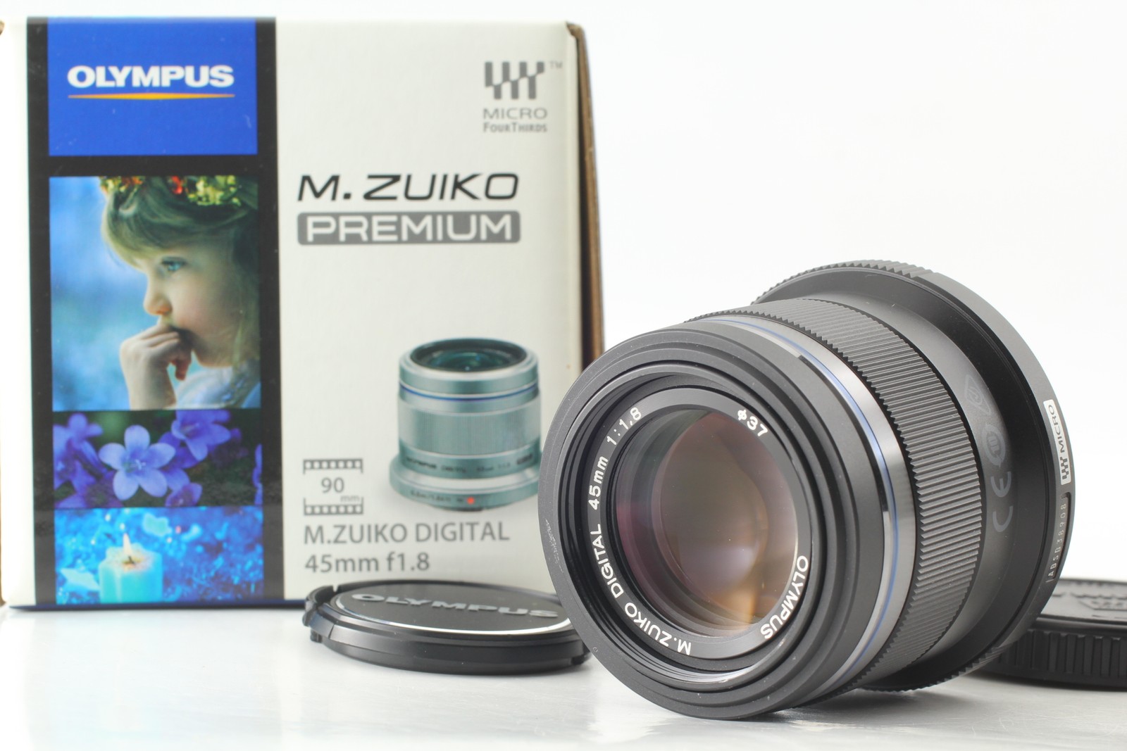[Top MINT IN BOX] Olympus M.Zuiko Digital 45mm f/1.8 Portrait Lens From JAPAN