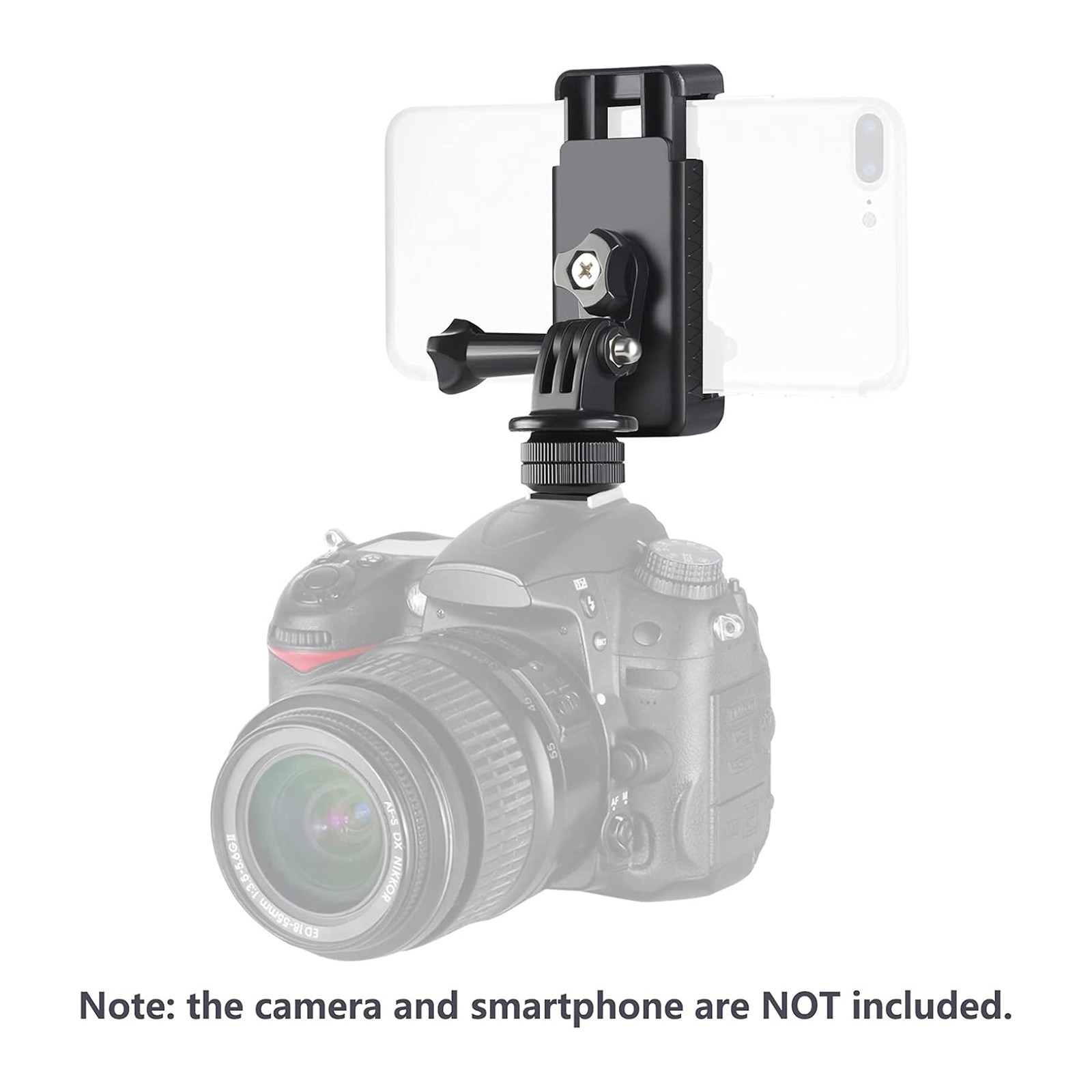Neewer Phone Holder Hot Shoe Mount Kit for GoPro Hero iPhone Samsung DSLR Camera