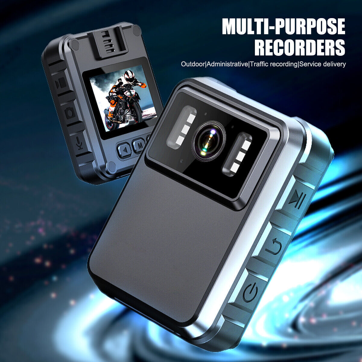 4K 1080P Audio Video DVR IR Night Cam WIFI HD Camcorder Mini Police Body Camera.