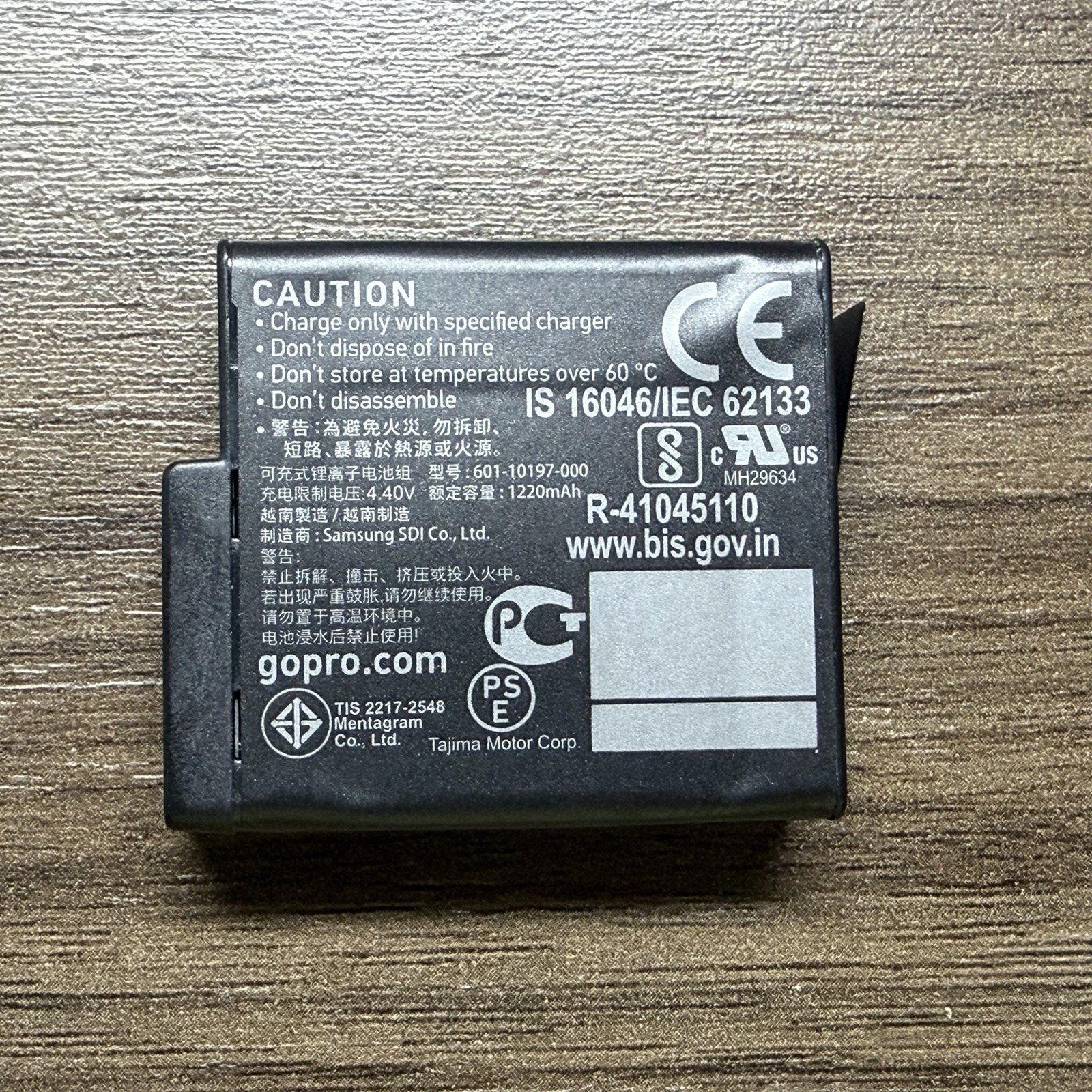 New OEM Original GoPro 5 Battery For GoPro AHDBT-501 HERO5 Black Silver