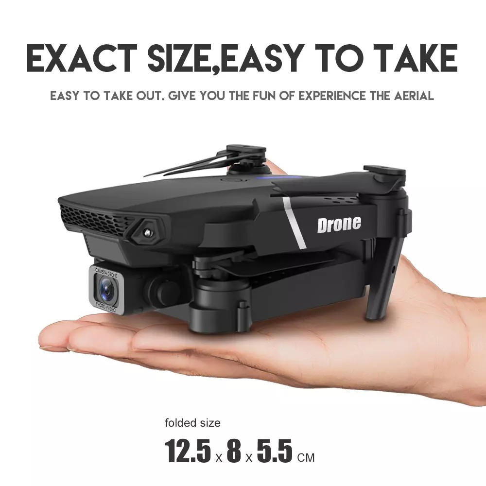 2025 New RC Drone With 4K HD Dual Camera WiFi FPV Foldable Quadcopter +4 Battery