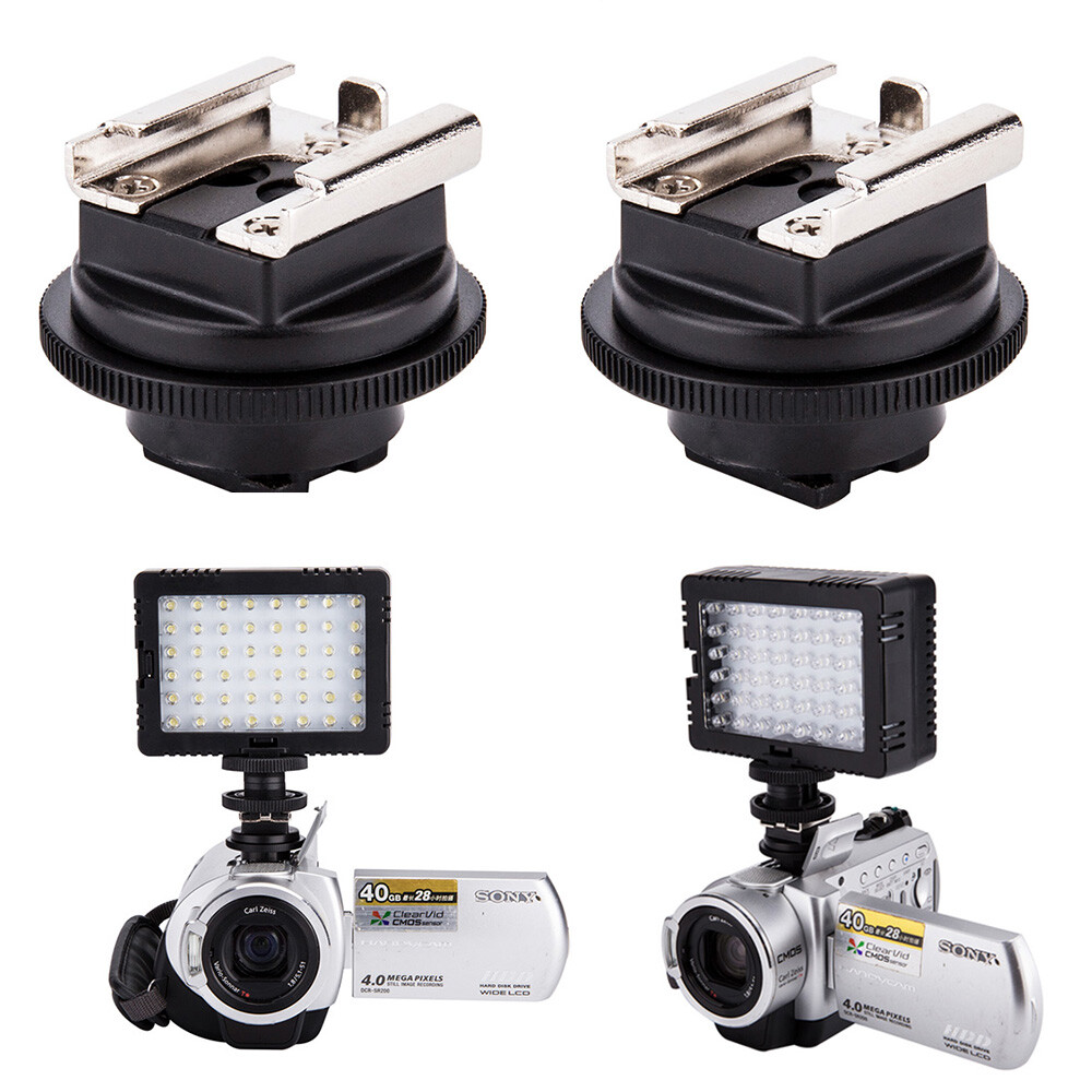 2 Pack Universal Hot Shoe Adapter for Sony DCR-SR300 SR200 SR96 HDR-SR12 CX550V