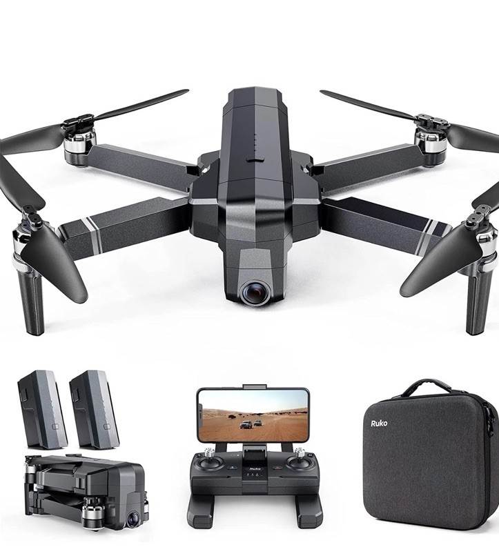 Ruko F11 Pro Foldable Camera Drone Return to Home w/ Controller 2 Batteries