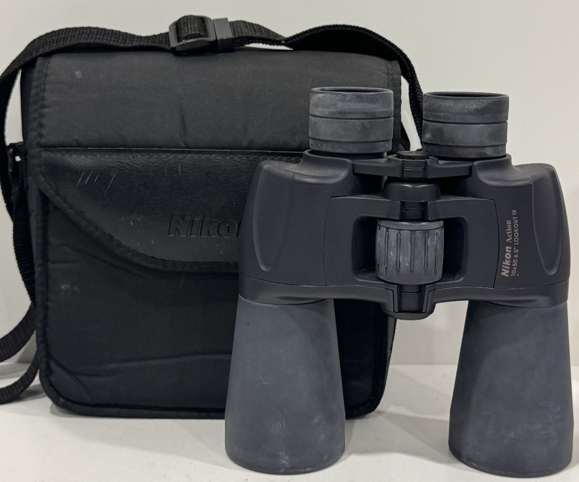 Nikon Action 10×50 Lookout IV Binoculars 6.5° Field of View Wide Angle Hunting