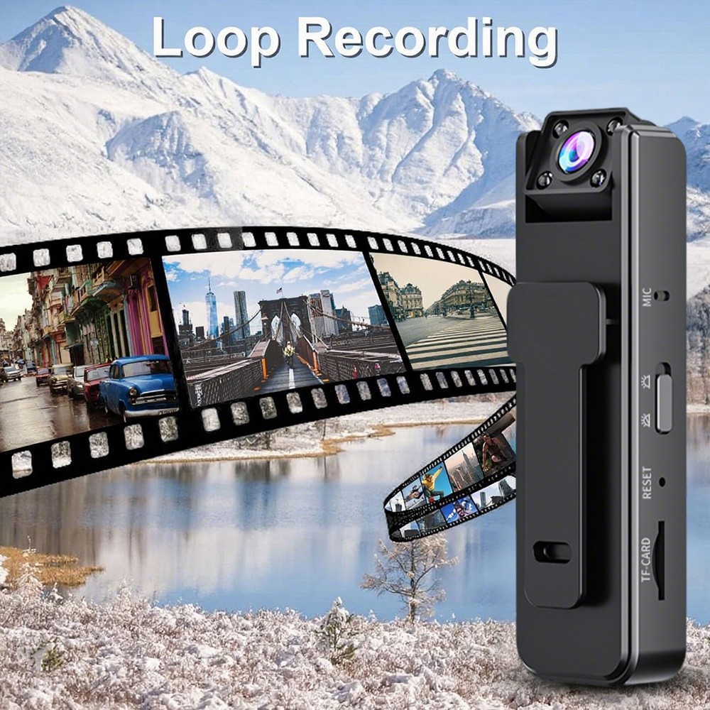 1080P Police Body Camera Video Audio Recorder Pocket Night Cam with 32GB Card