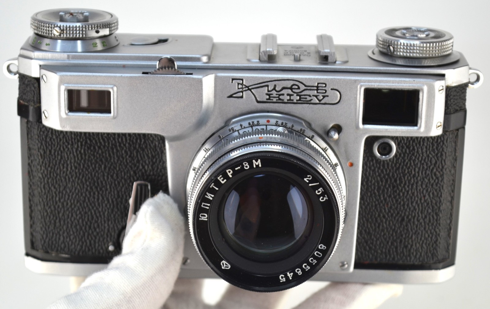 CLEANED! 1980 LAST ISSUE USSR “KIEV-4A” FILM CAMERA + JUPITER-8M LENS (8)