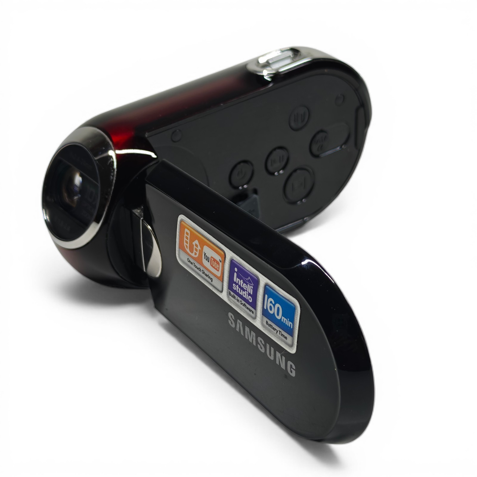 Samsung SMX-C10 Camcorder Black/Red Hue 10x Zoom Stylish Video Camera – Boxed