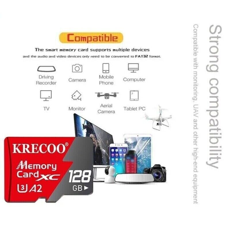 Universal Ultra Micro SD Card 1TB 256GB Memory Card 4K Flash TF for Cell Phone