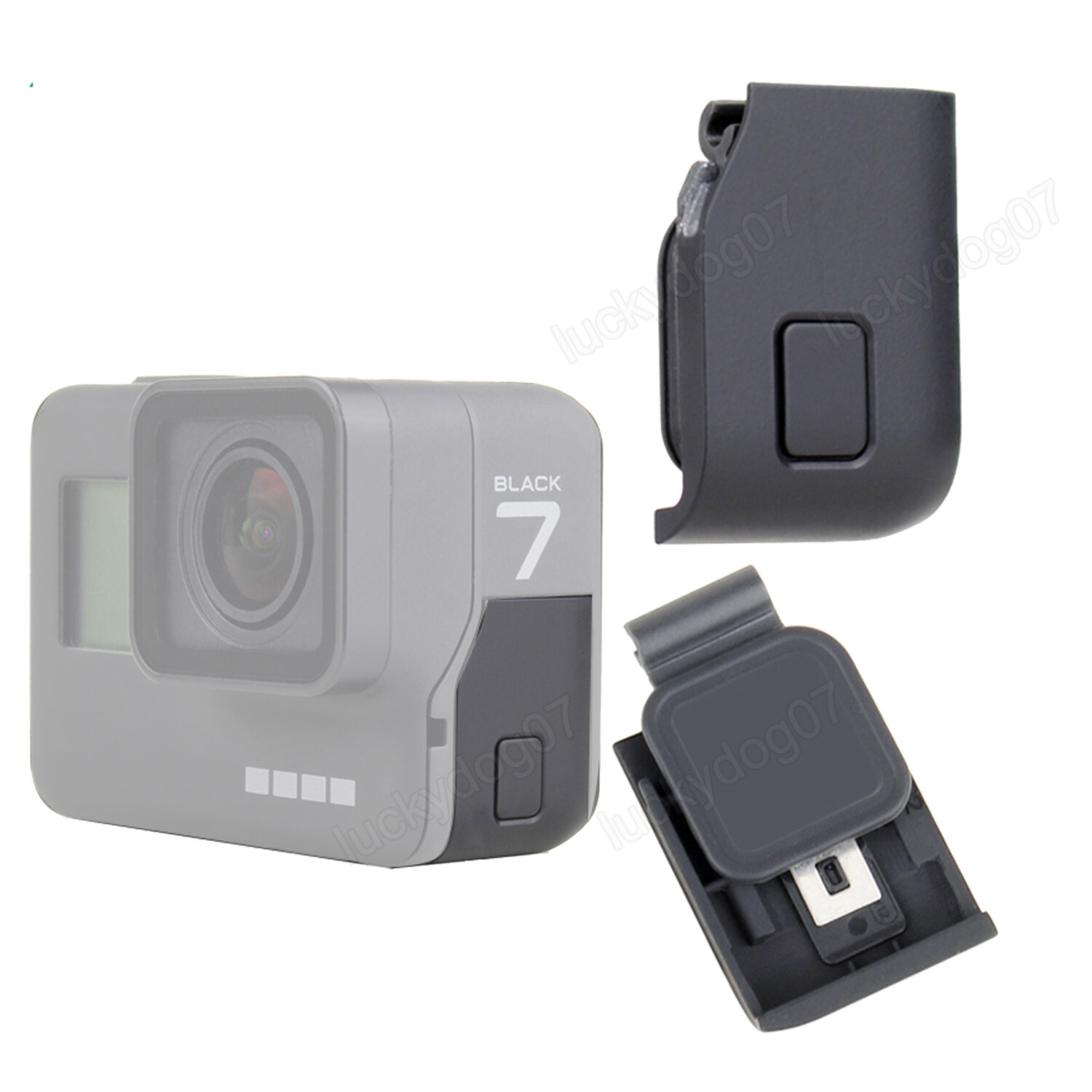 Genuine Camera Side Door Cover Protector USB-C Port For GoPro Hero 5 6 7 Black