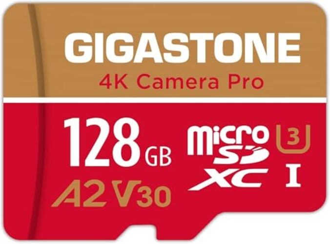 【5-Years Data Recovery】 128GB Micro SD Card, 4K 128GB 4K Camera Pro 1 Pack