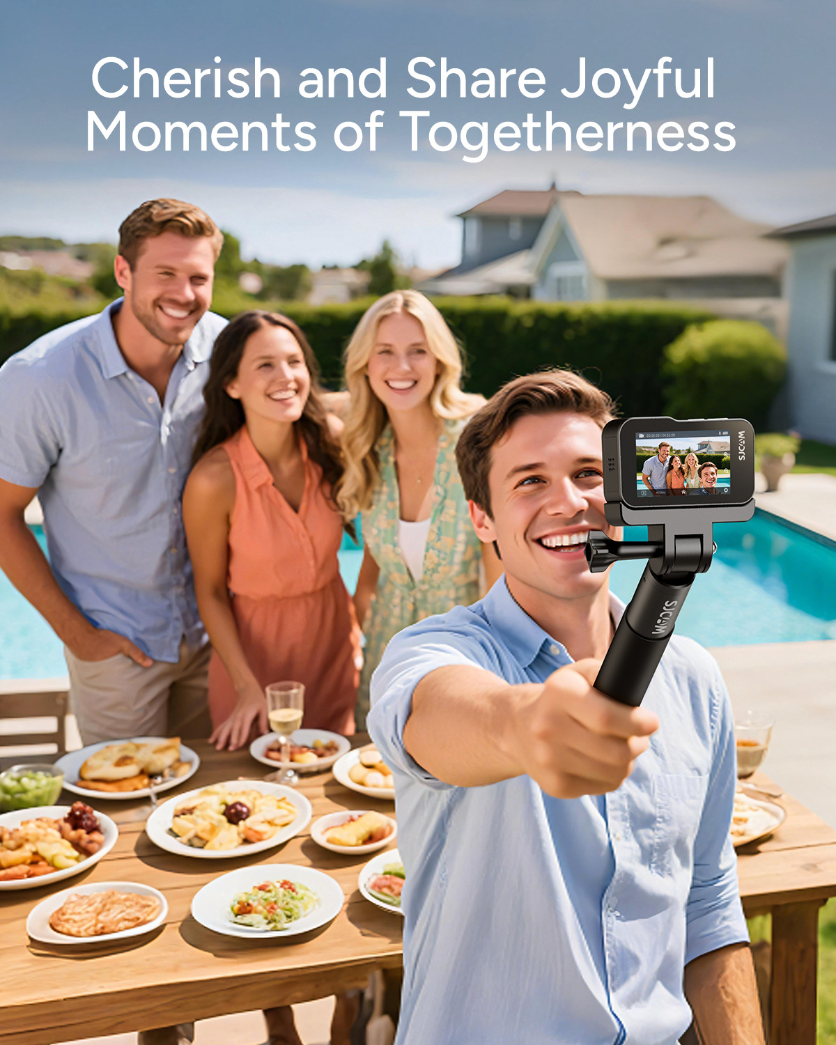 SJCAM SJ20 Dual Lens 4K Action Camera Night Vision 20MP Sport Camera Waterproof