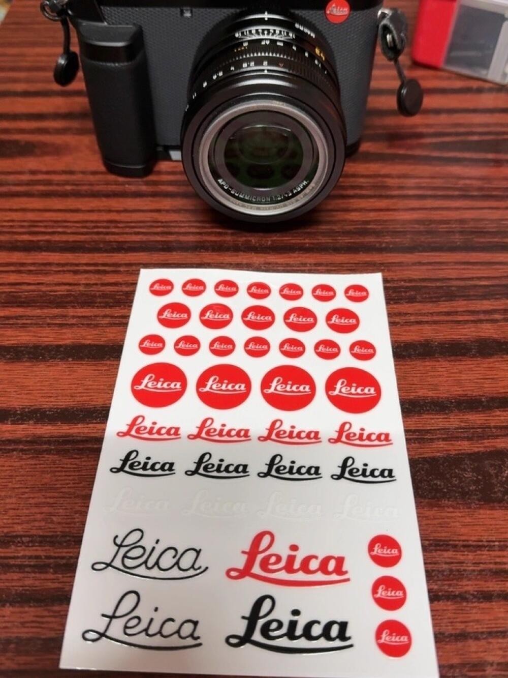 DIY Logo Decal badge For Leica Camera Camcorder Photography Hood