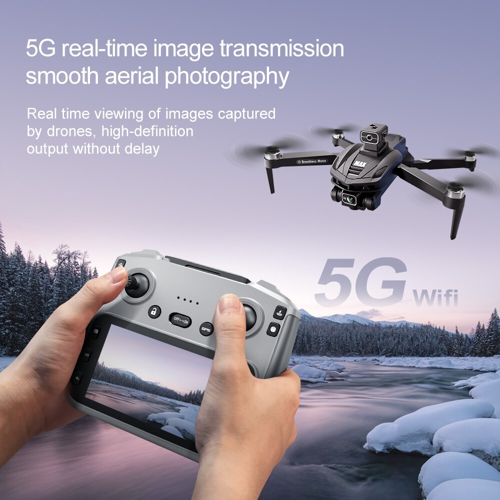 V168 Max Drone 8K 5G GPS Professional HD Aerial Photography Dual Camera Obstacle