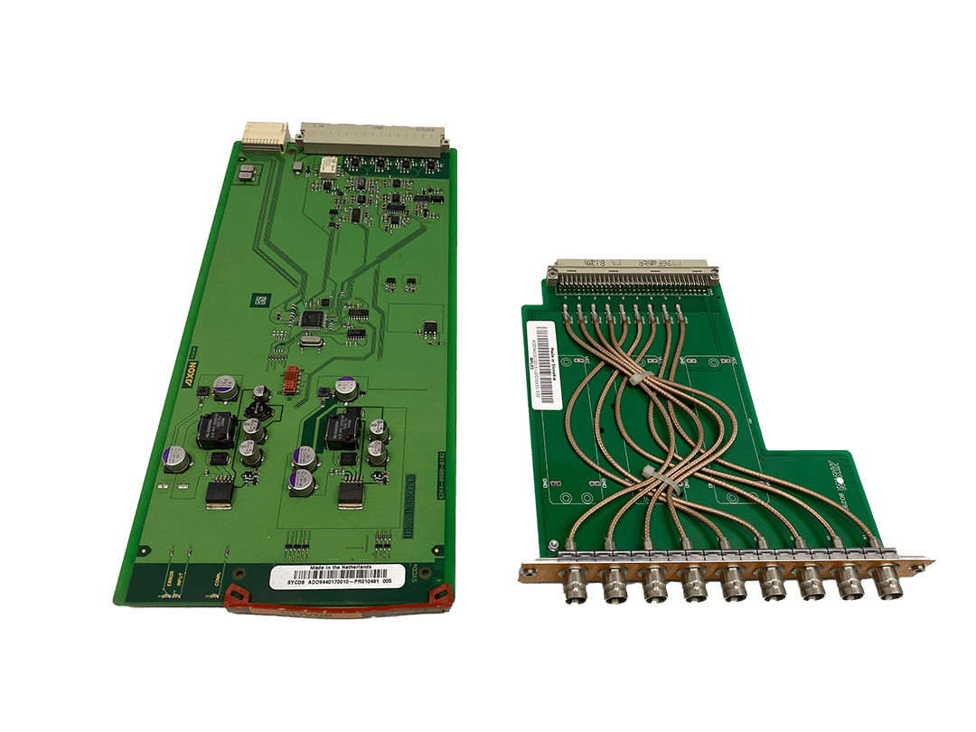 AXON CDV08 Analog video distribution amplifier with cable equalizer BPL01 back