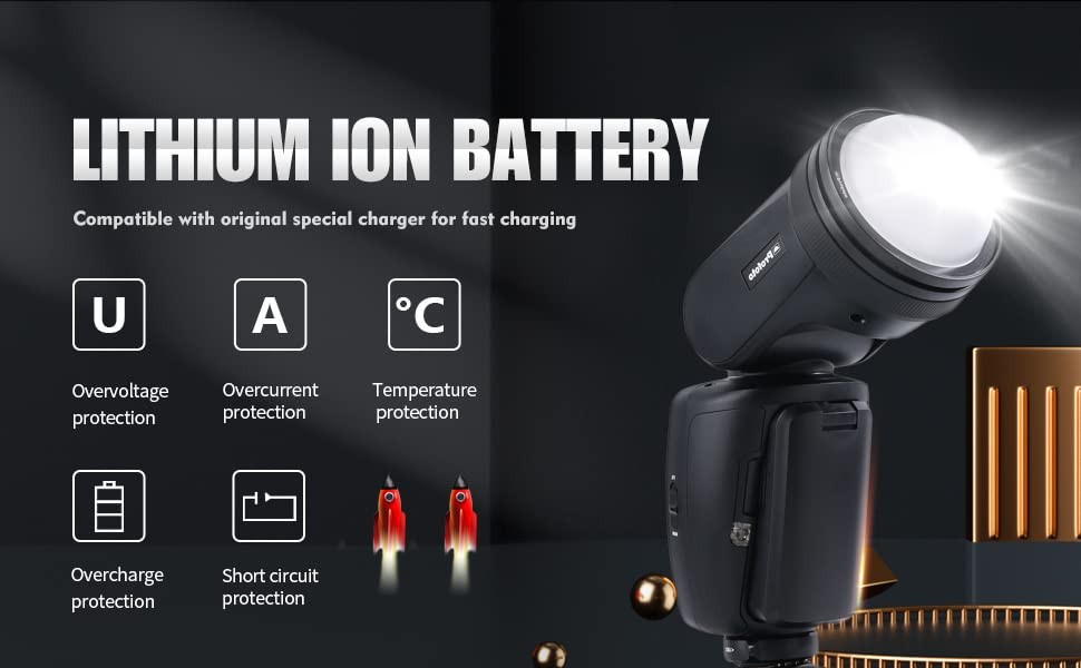 Replacement Li-Ion Battery Compatible with Profoto Camera Flash A1/A1X/A10 Se…