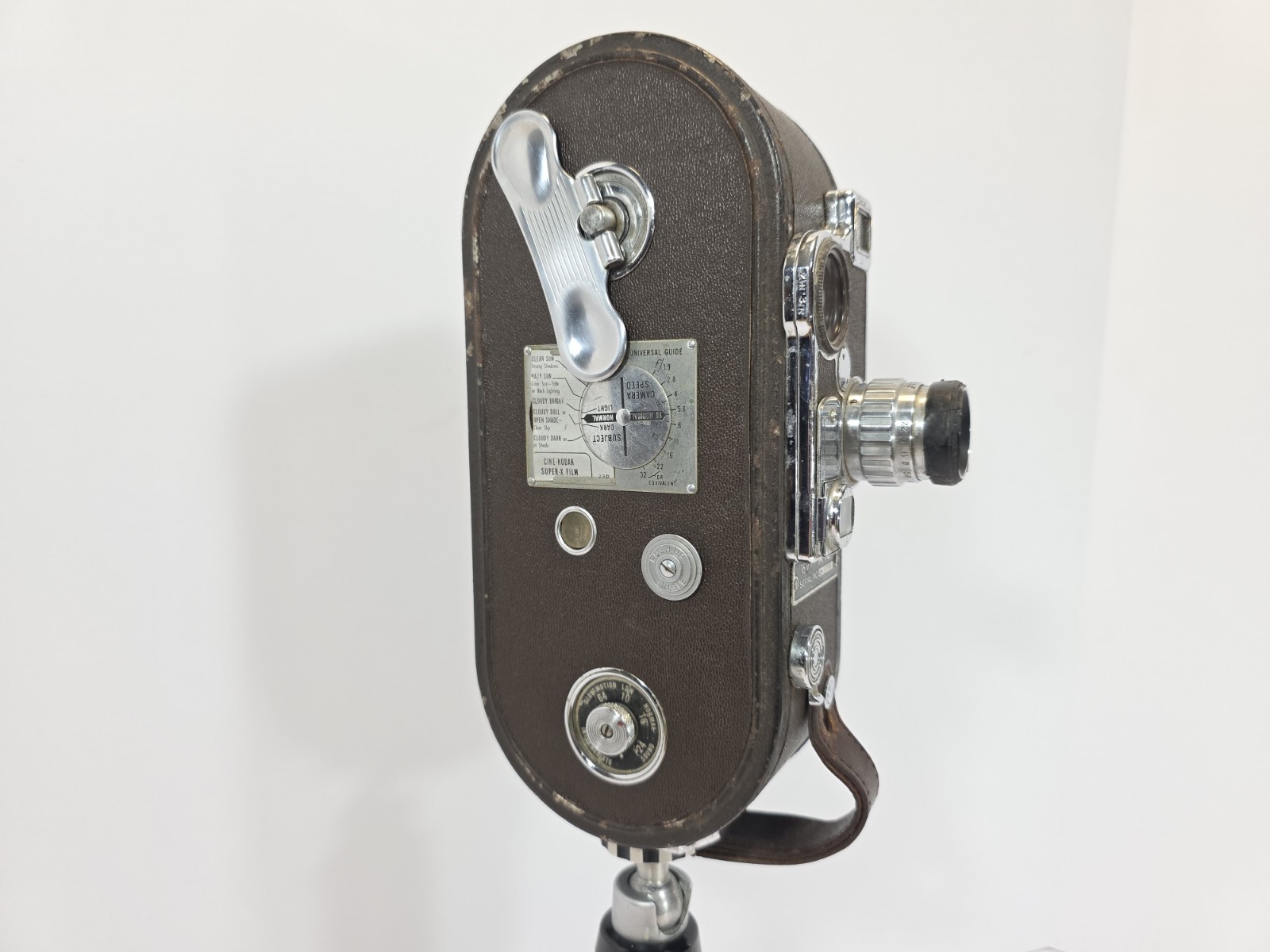 Vintage Keystone A-12 16mm Movie Camera With Sunset Auto-pod Handheld Tripod