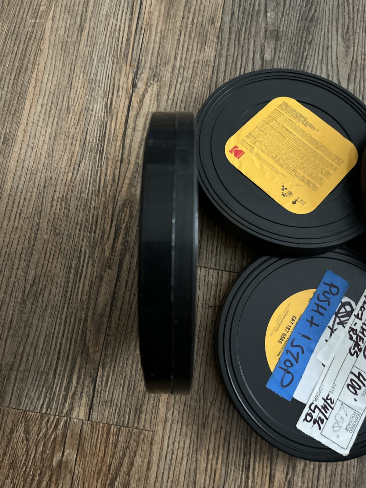 5, Kodak Lot Plastic, 7.1″ x 1 ” 16MM Film Cans