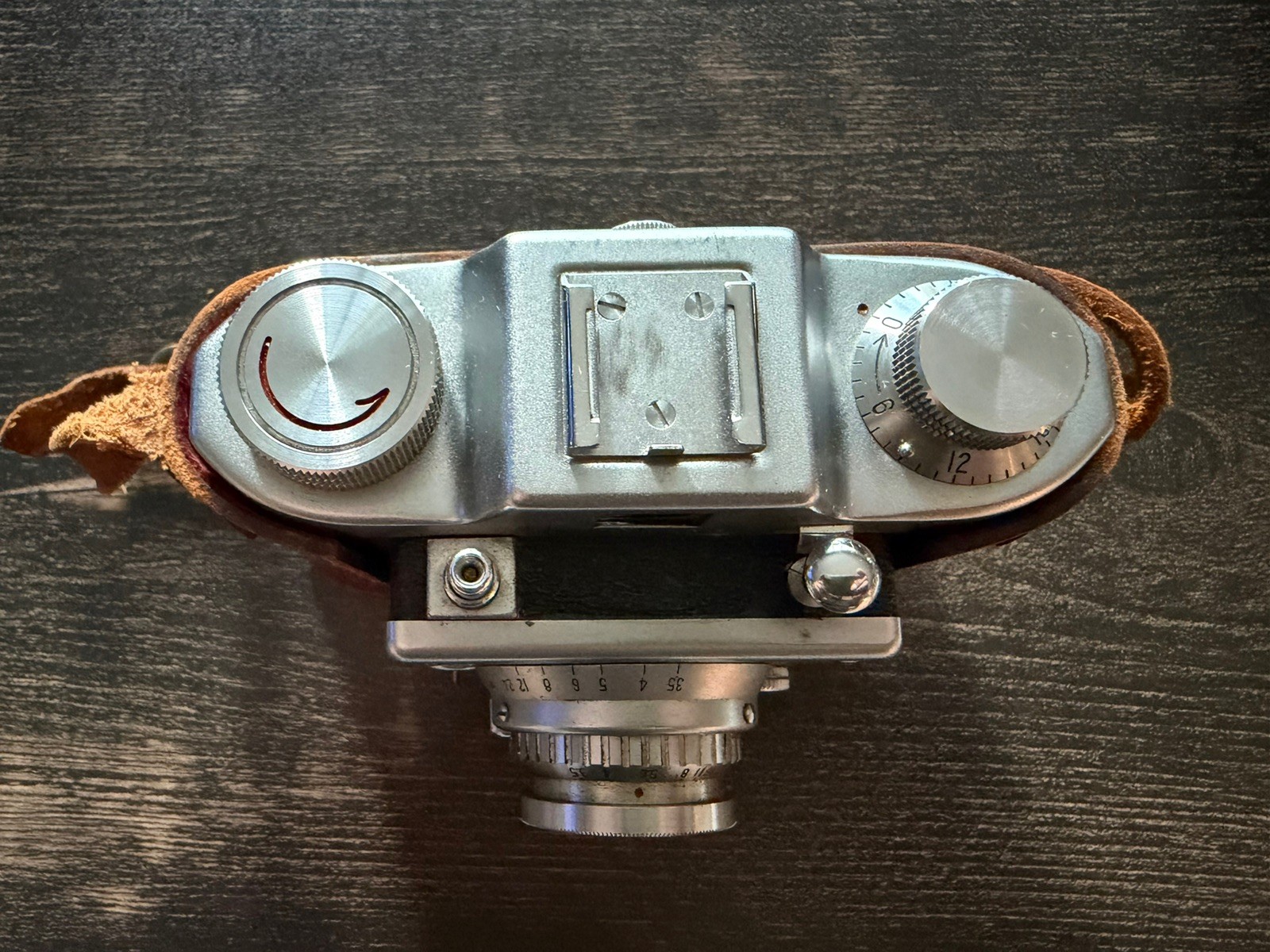 Vintage 1950s Samoca 35 IIIA Rangefinder Camera w/ Leather Case Japan Untested