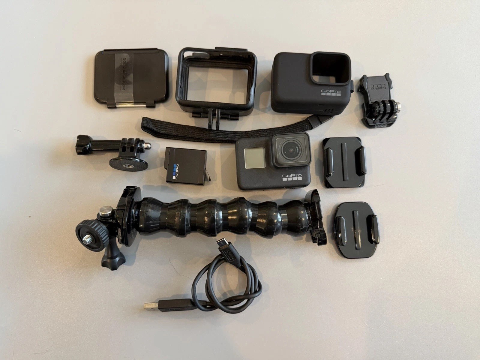GoPro HERO7 Black Action Camera with Battery, Charge Cable And Accessories