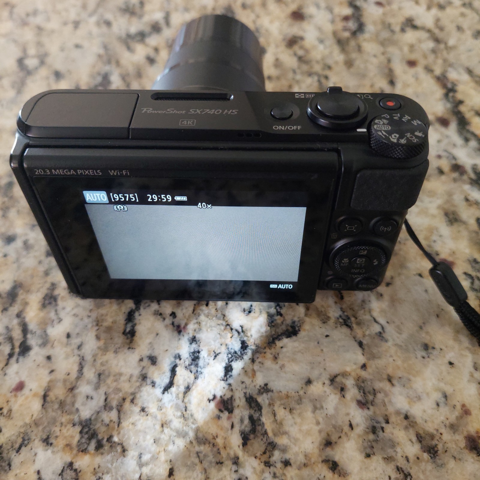 Canon PowerShot SX740 HS Compact Camera 20.3MP 40x Zoom 4K Wi‑Fi Black