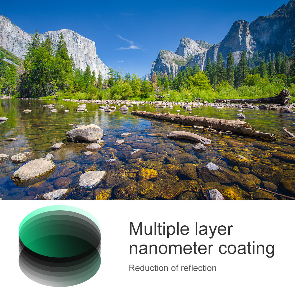 K&F Concept CPL Circular Polarizer Lens Filter slim 49 52 55 58 62 67 72 77 82mm