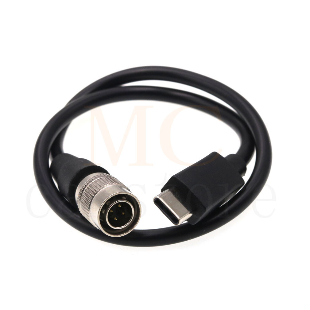 USB C Type-C to Hirose 4 pin Male Cable for Zoom F4 F8 Sound Devices 688 644 633