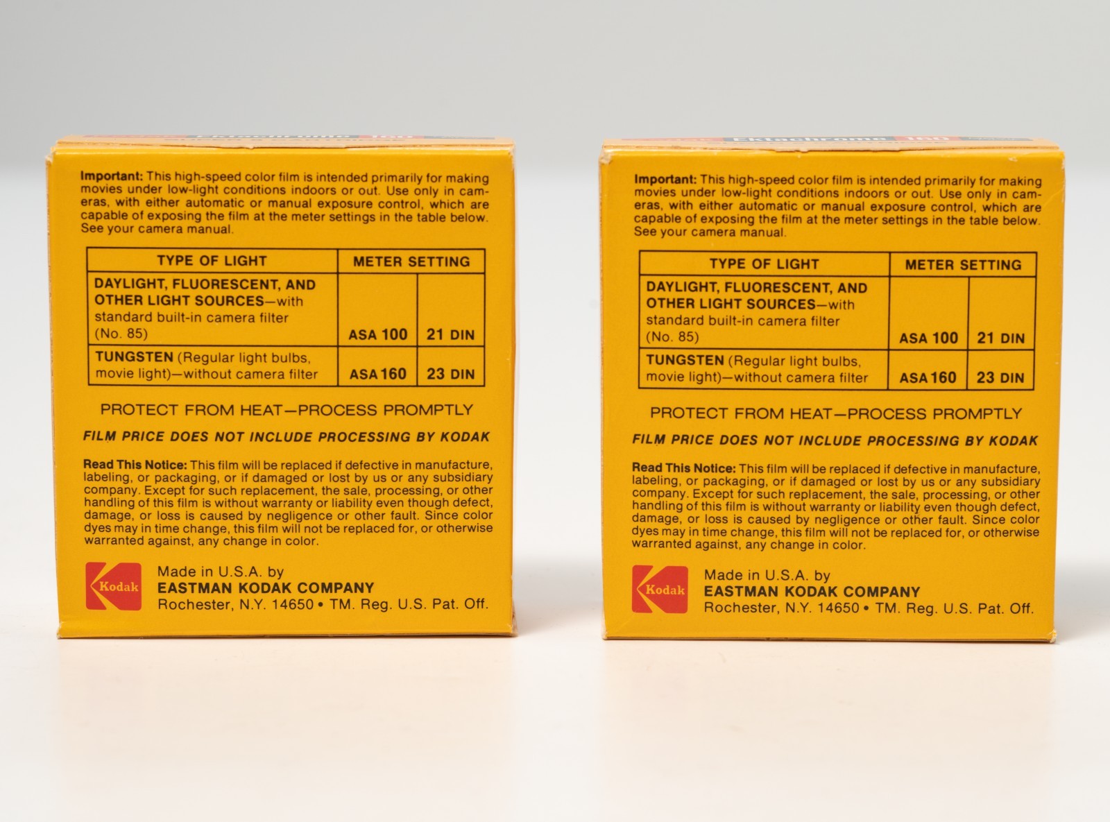 Pair of Sealed Kodak Ektachrome 160 Super 8 Movie Film Type A Carts – Exp 1982