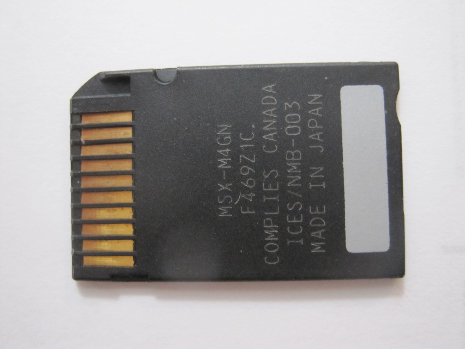 Sony Memory Stick PRO Duo – 4 GB For PSP