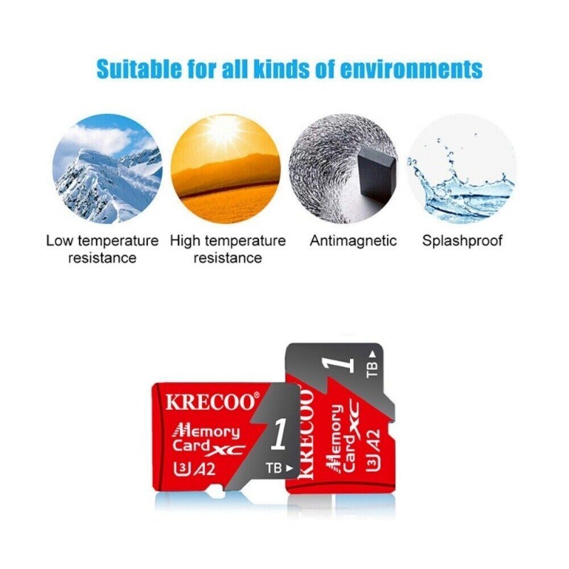 Micro SD Flash Memory Card 256GB 1TB 325MBs Class10 High Speed & Adapter NEW Lot