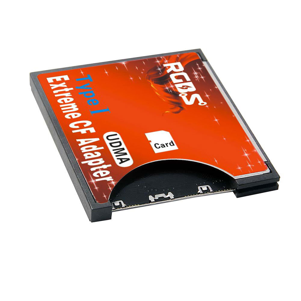 High Speed SDXC SDHC SD to CF Compact Flash Memory Card Reader Adapter Type I