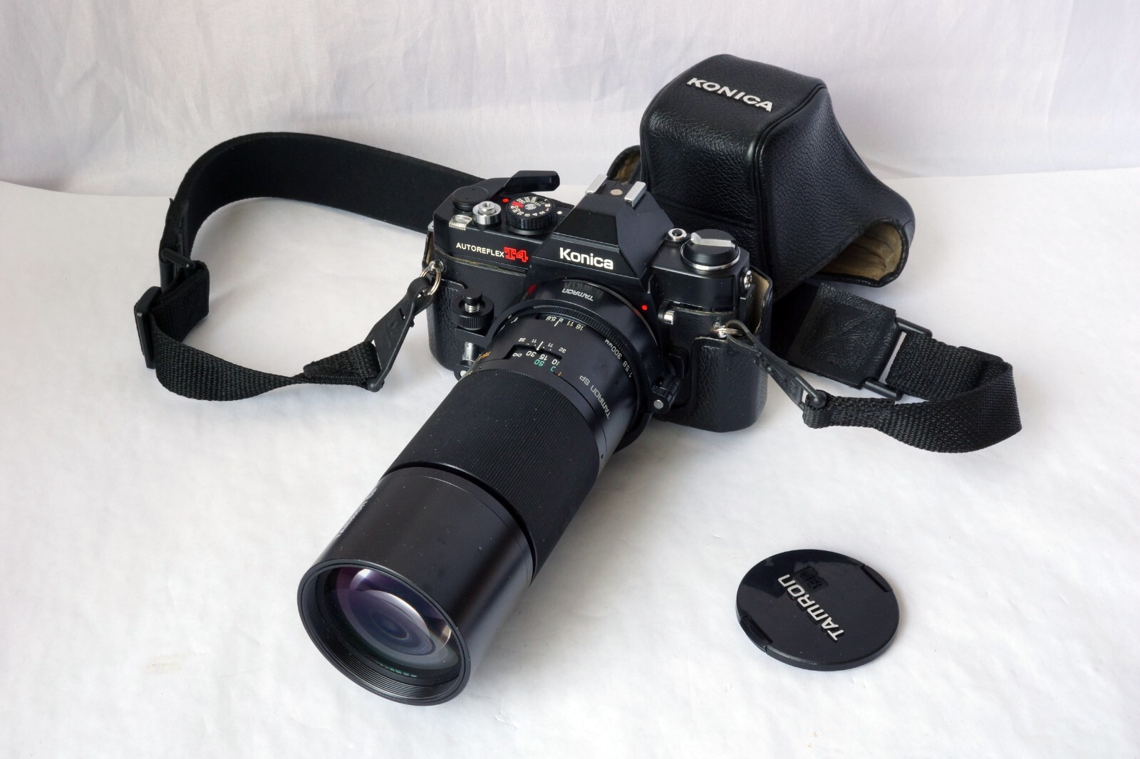 TAMRON-SP Model 54B 300mm F5.6 TELE MACRO LENS w/ ADAPTALL for Konica AR Mount