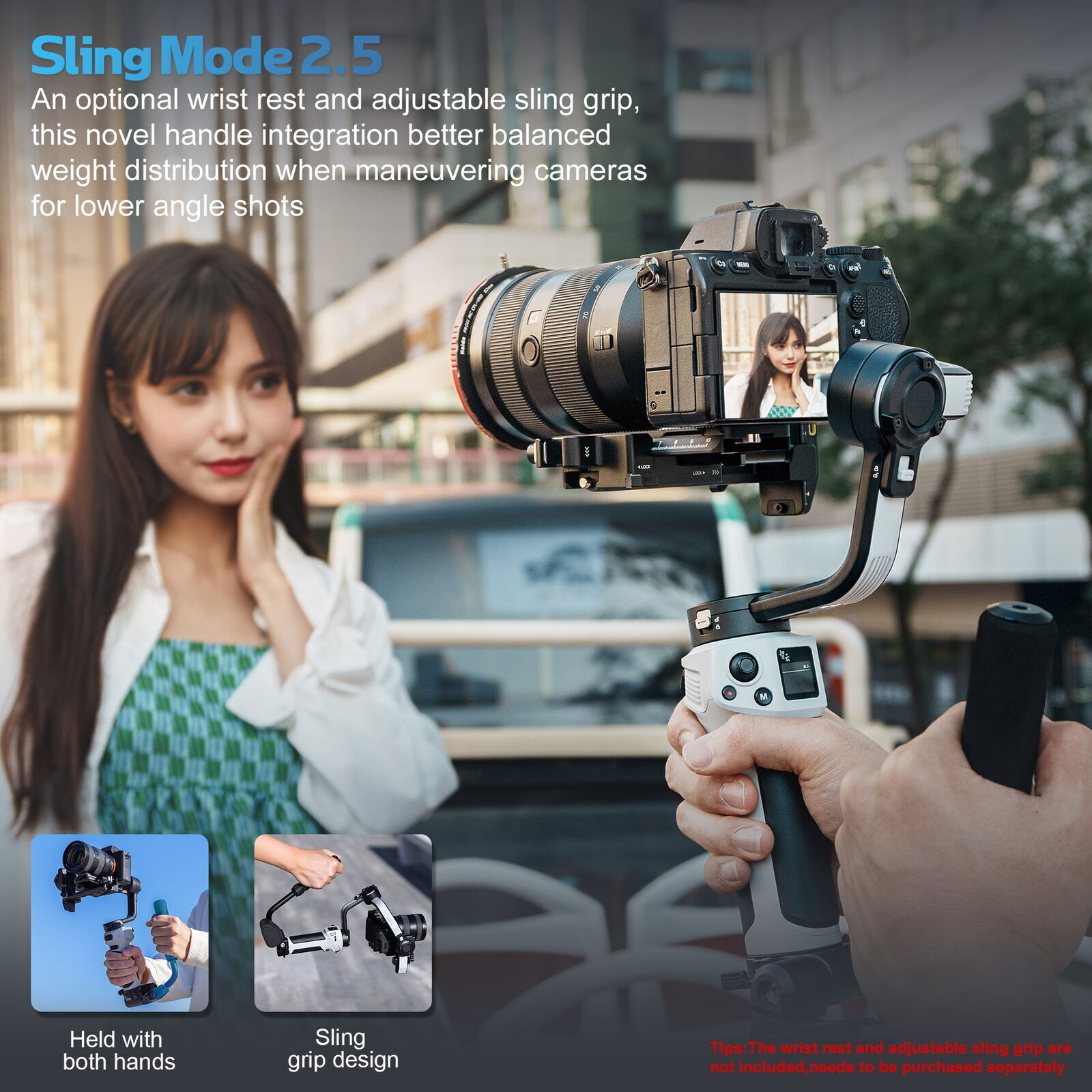 ZHIYUN Cinepeer WEEBILL 3E Handheld 3-Axis Gimbal Stabilizer for DSLR Cameras