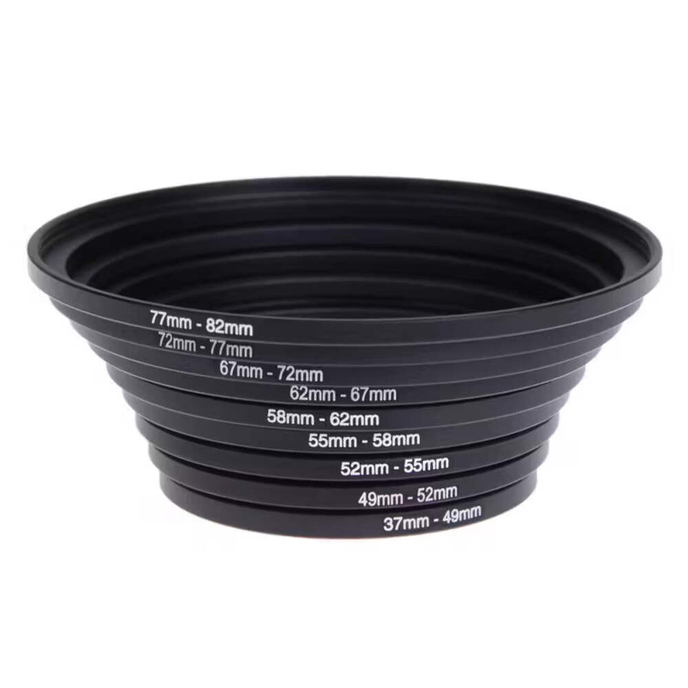 Step-Up Step-Down Lens Filter Adapter Ring Set of 18 – Compatible with 37-82mm C
