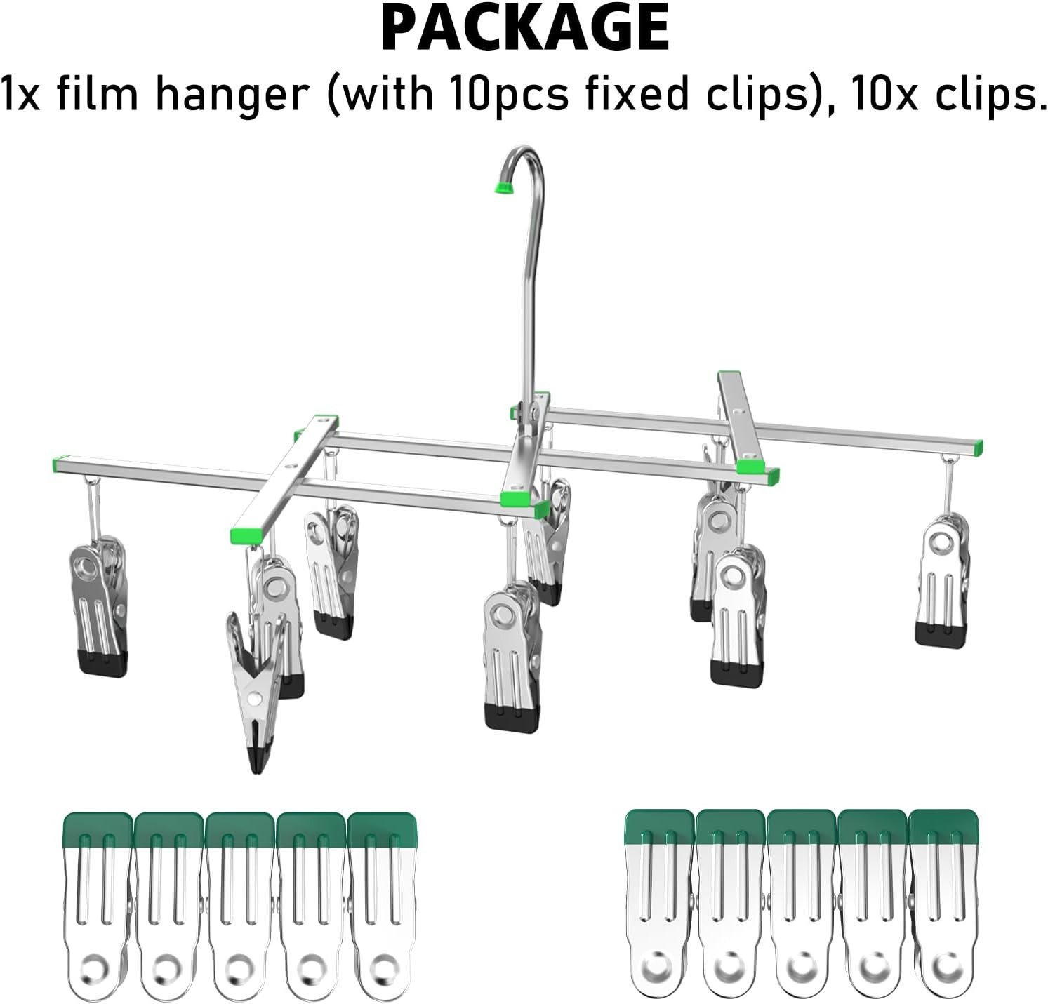 Darkroom Film Negative Drying Hanging Rack Frame Foldable Hanger Windproof 10…